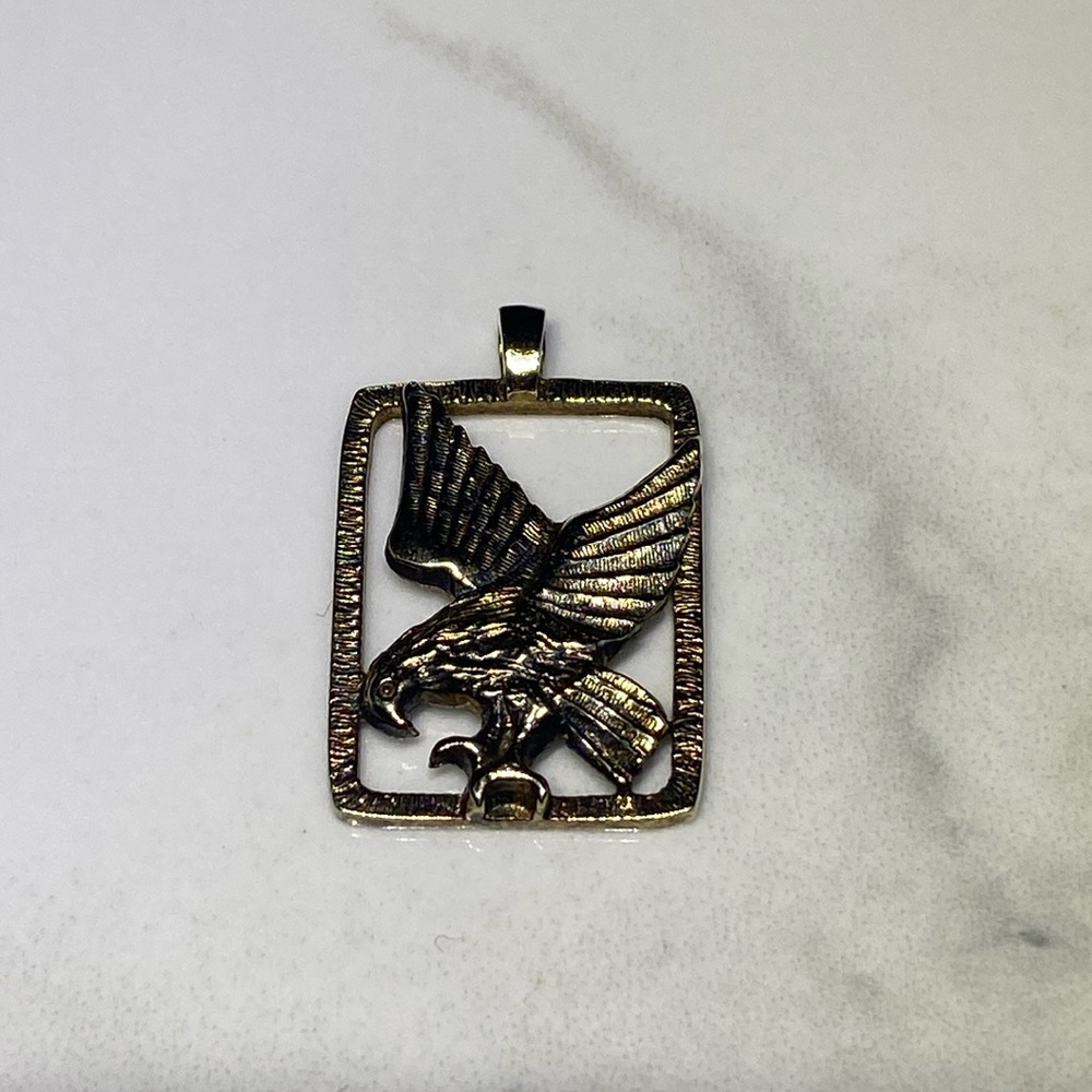 Sterling‎ silver eagle pendant 925 vintage antique
